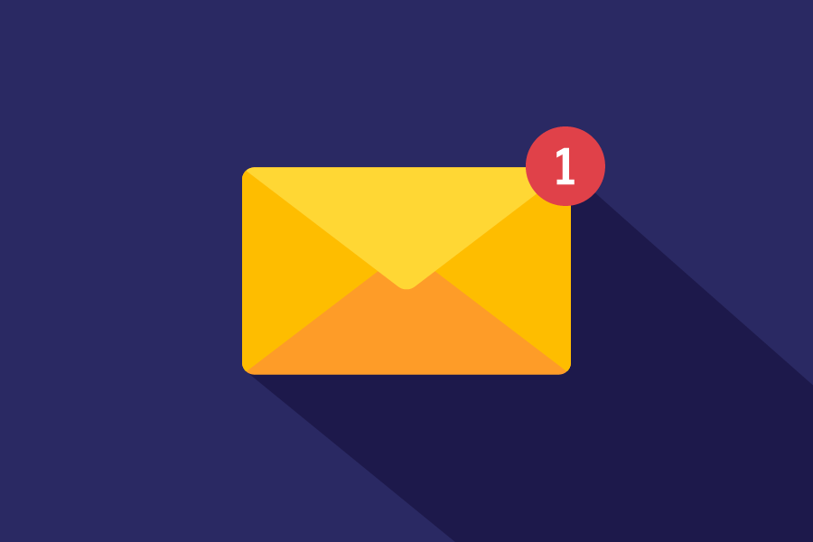 Mail Envelope With 1 Alert